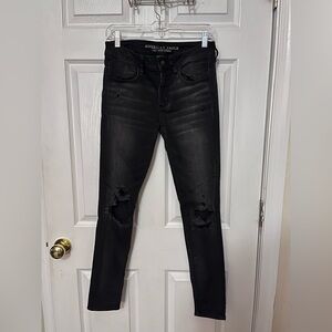 American Eagle Outfitters Charcoal Super Stretch Jeans